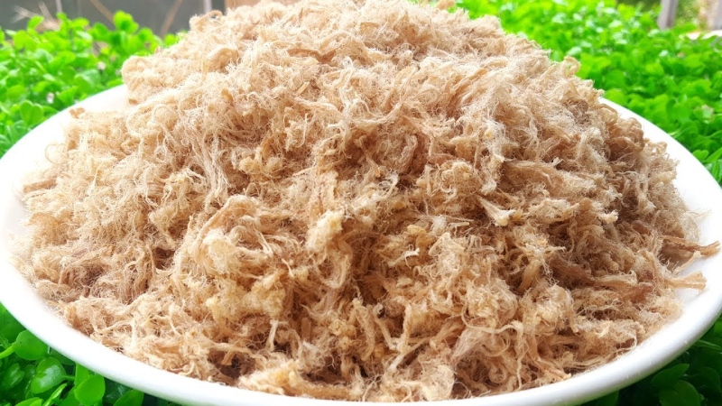 Món ruốc thịt thăn heo tơi xốp thơm ngon