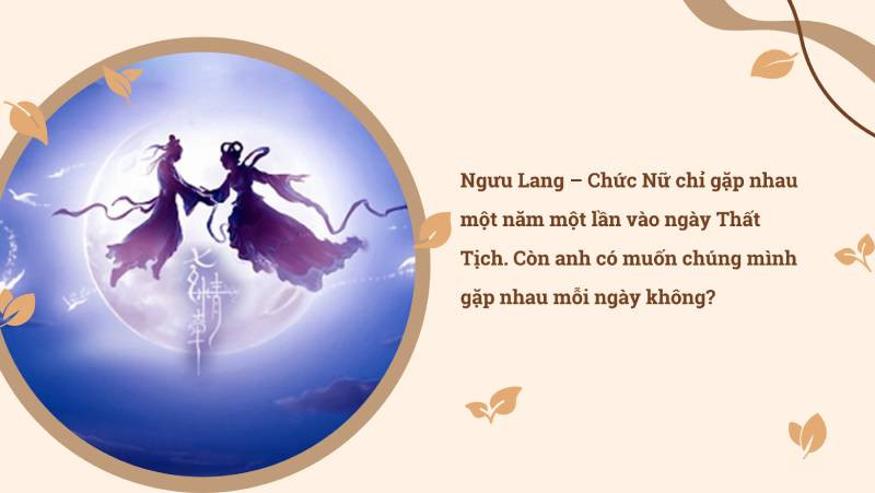 các câu thơ tỏ tình hài hước trong ngày Thất Tịch