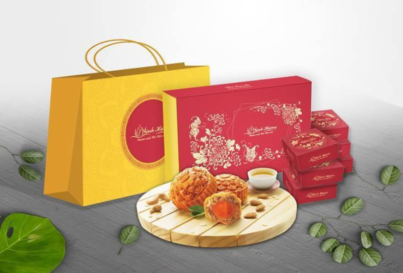Hộp bánh Trung thu Ninh Hương kèm túi đựng