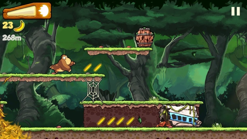 Chú khỉ trong game Banana Kong