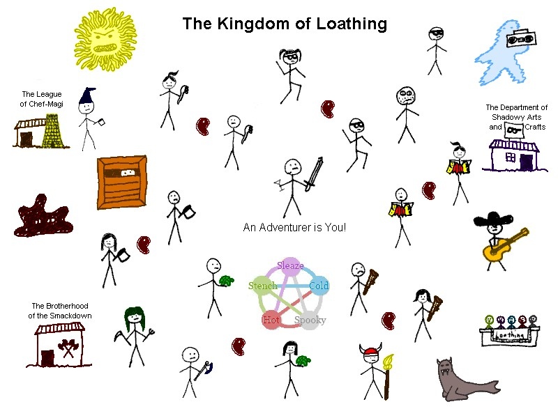 Kingdom of Loathing là một trò chơi được yêu thích trong thể loại nhập vai