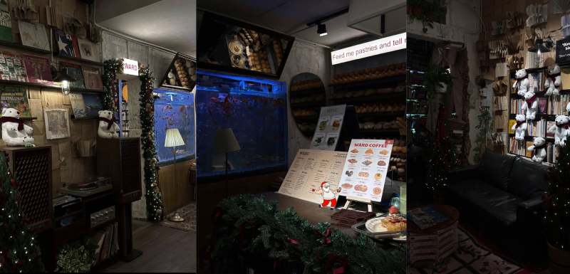 Quán Ward Coffee mang phong cách hoài cổ mùa Noel