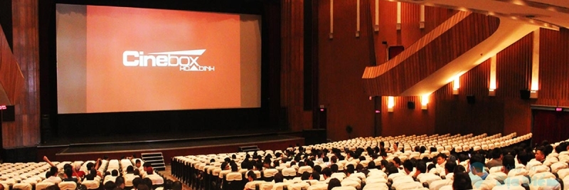 Cinebox Hòa Bình với không gian rộng rãi, thiết bị hiện đại
