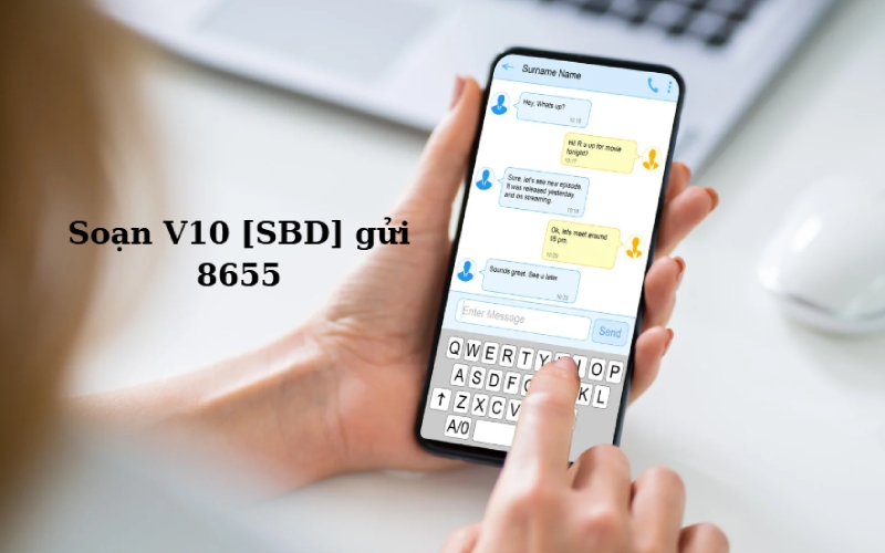 Thao tác soạn tin nhắn tra cứu điểm