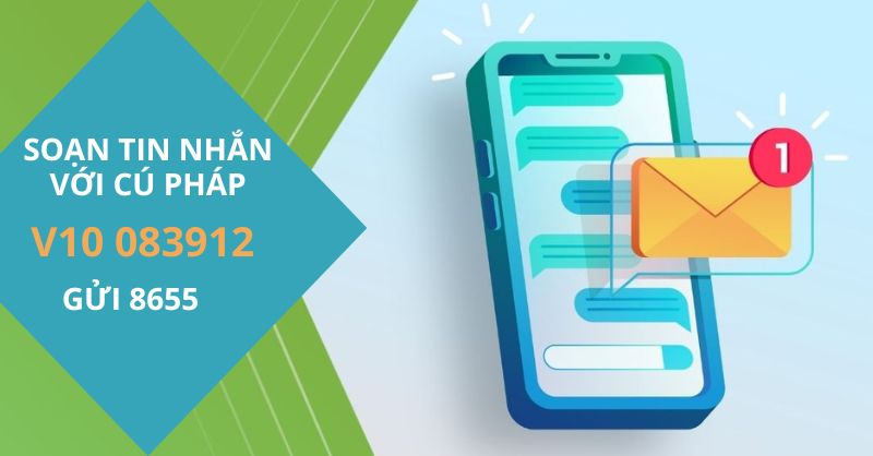 Soạn tin nhắn với cú pháp tương tự trong hình để tra cứu điểm