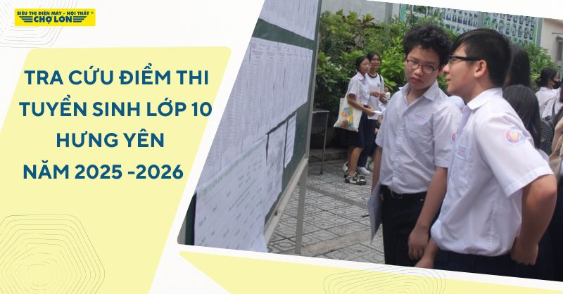 Các hình thức tra cứu điểm thi tuyển sinh lớp 10 Hưng Yên