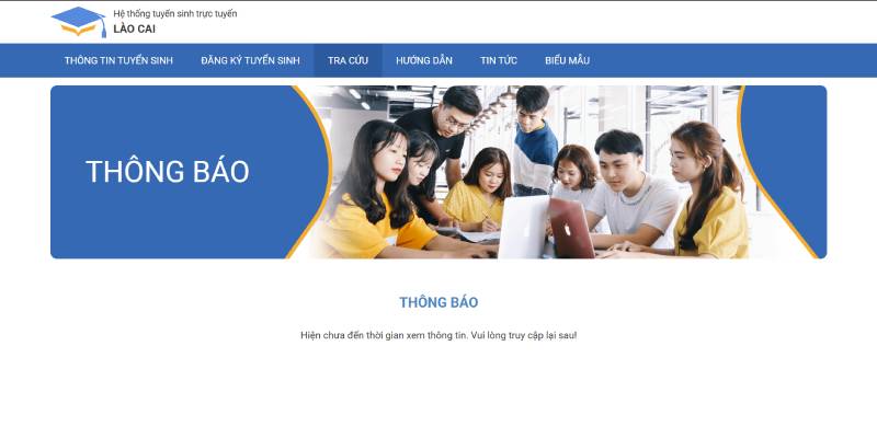 Trang tra cứu điểm thi lớp 10 tại tỉnh Lào Cào