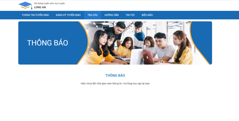 tra cứu thông tin trực tiếp trên website
