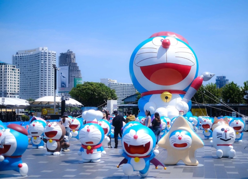 Vô số biểu cảm trên mô hình doraemon