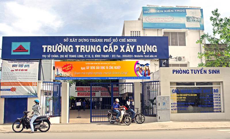 Cơ sở 1 của trường Trung cấp Xây dựng TP.HCM