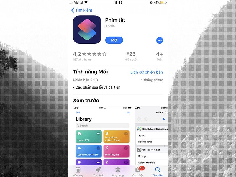 Dùng phím tắt iOS để tải video Facebook