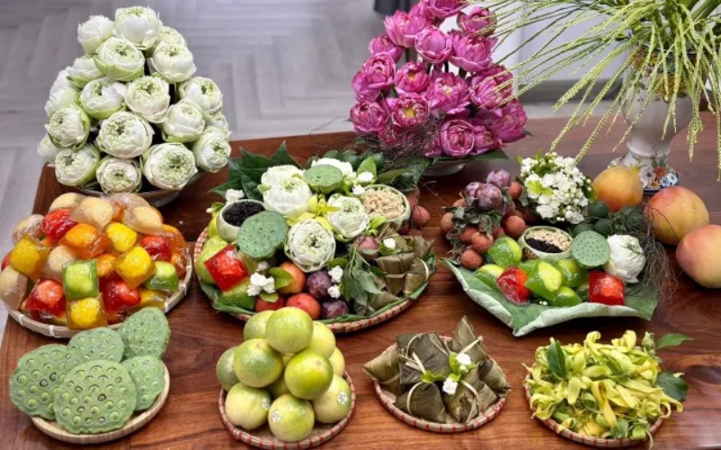 Sắp xếp, bài trí mâm cúng