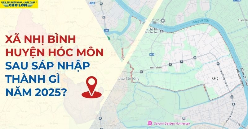 xã Nhị Bình huyện Hóc Môn sau sáp nhập trở thành xã Đông Thạnh