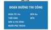 Đoạn đường đang thi công