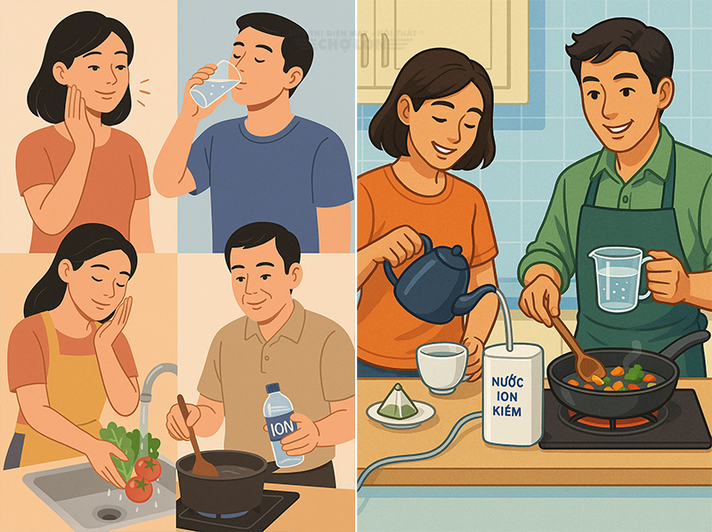 Công dụng của nước ion kiềm