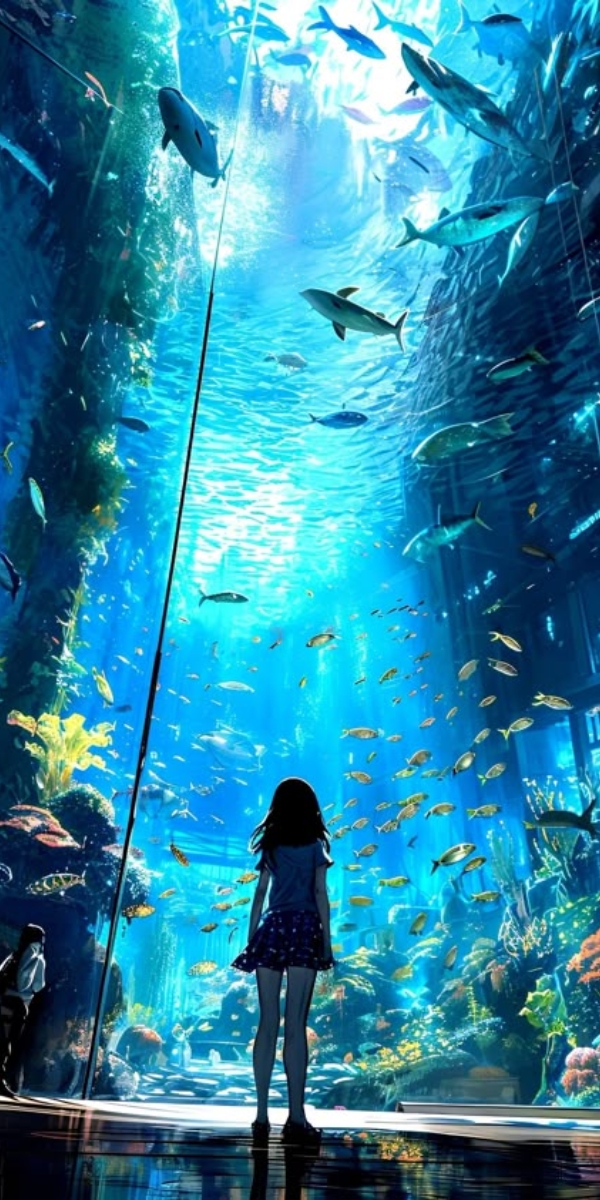 Hình nền anime thủy cung