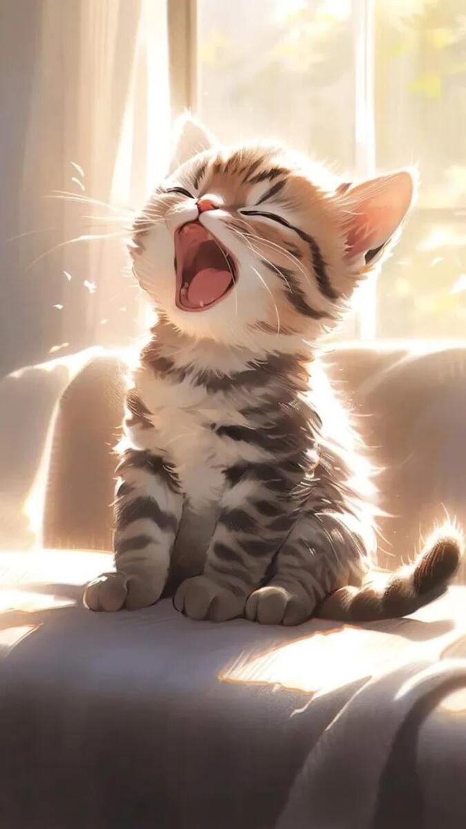 Hình nền bé mèo đáng yêu