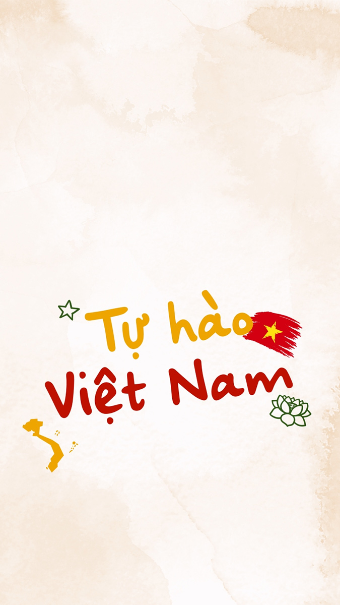 Hình nền chữ tự hào Việt nam