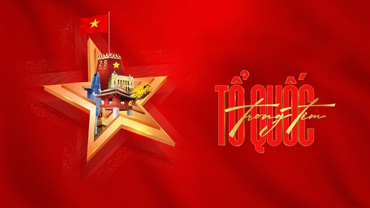Hình nền Tổ quốc trong tim cho máy tính