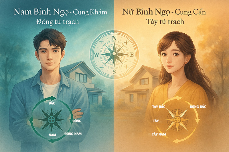Hướng nhà hợp tuổi Bính Ngọ