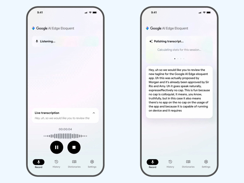 Cách sử dụng Google AI Edge Eloquent vô cùng đơn giản 