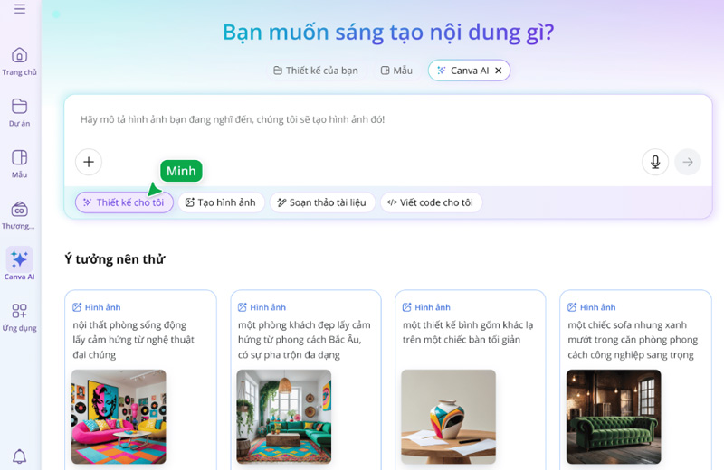 Truy cập và đăng nhập tài khoản Canva AI 
