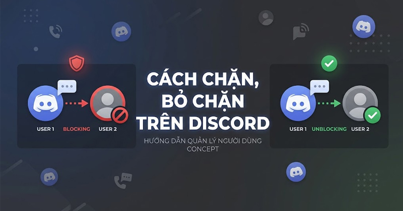 Hướng dẫn cách chặn, bỏ chặn trên Discord 