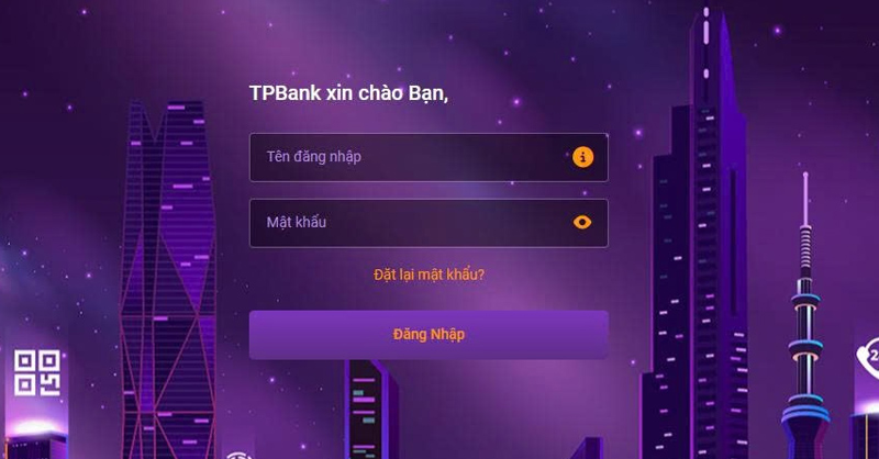 Tại giao diện đăng nhập, chọn Đặt lại mật khẩu