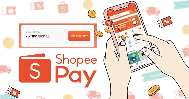 Mã giới thiệu ShopeePay dùng để mời bạn bè đăng ký trải nghiệm ví điện tử