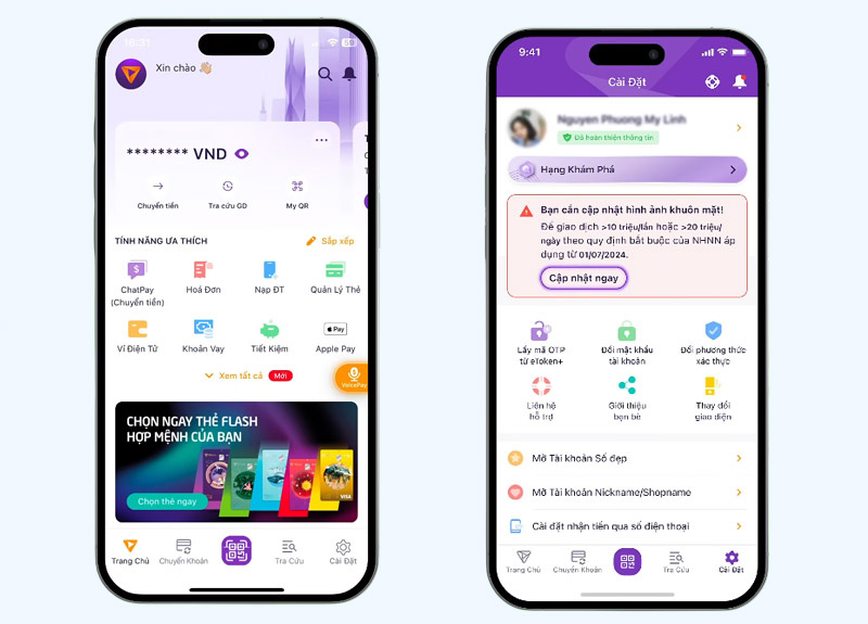 Chọn Cập nhật ngay tại giao diện Cài đặt 