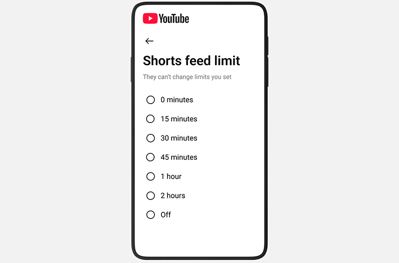 Phụ huynh có thể đặt giới hạn thời gian xem mỗi ngày