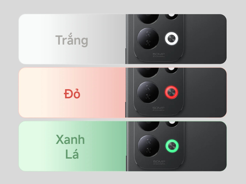 Dải đèn LED RGB trên Redmi 17