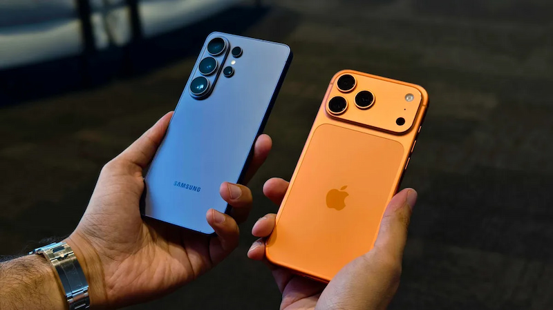 Trên tay Galaxy S26 Ultra và iPhone 17 Pro Max