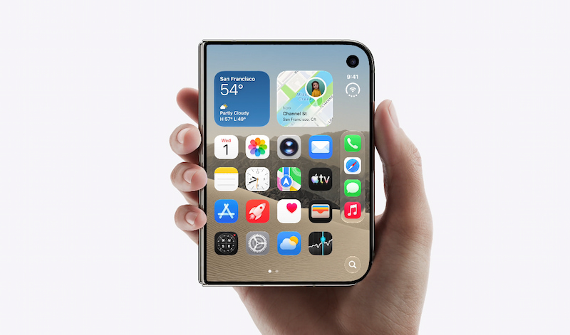 iPhone Duo khi gập