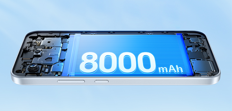OPPO A7 Pro 5G được trang bị viên pin dung lượng tiêu chuẩn 8.000mAh