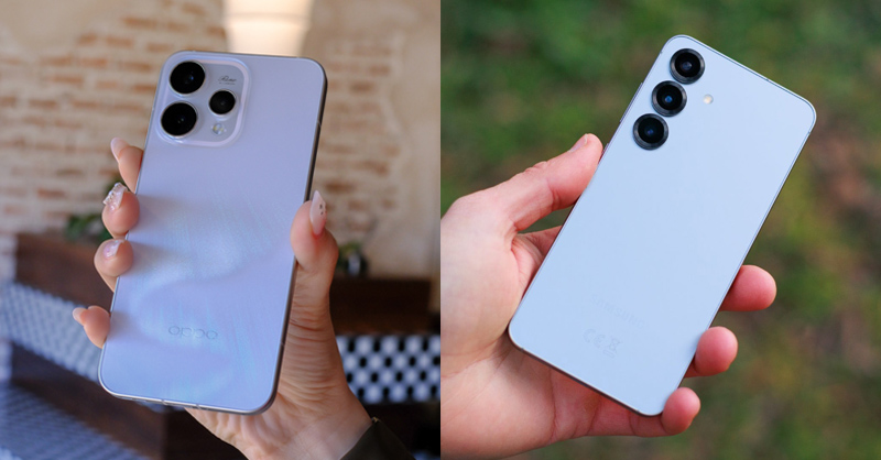 So sánh OPPO Reno15 và Galaxy S25 về thiết kế 
