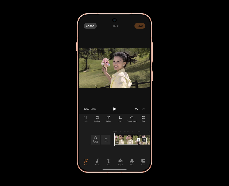 Quay video trên OPPO Find X9s