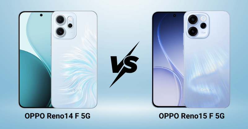 So sánh OPPO Reno15 F 5G và Reno14 F 5G