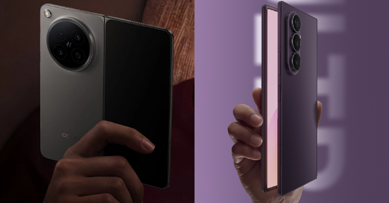 Galaxy Z Fold 8 Ultra và OPPO Find N6 có thiết kế cụm camera khác nhau