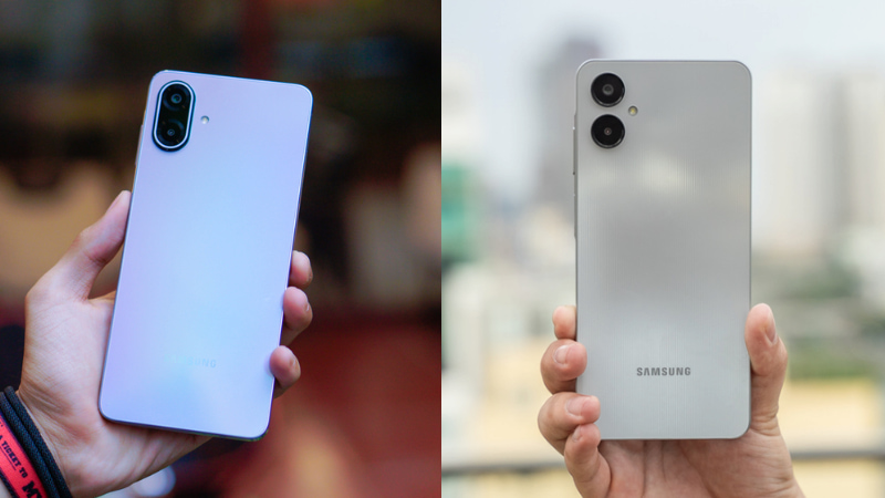 So sánh thiết kế Galaxy A07 5G và Galaxy A06 5G