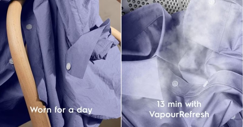 Chu trình VapourRefresh trên máy sấy Electrolux