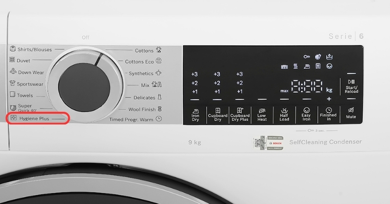 Máy sấy Bosch diệt khuẩn Hygiene Plus