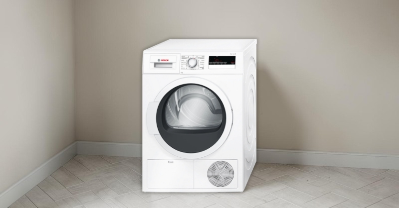 Máy sấy ngưng tụ Bosch không cần lắp đặt ống xả khí
