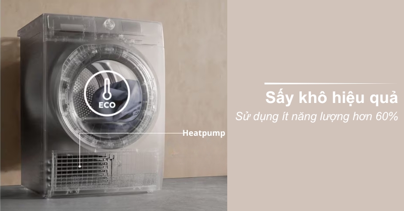 Máy sấy quần áo bơm nhiệt Electrolux