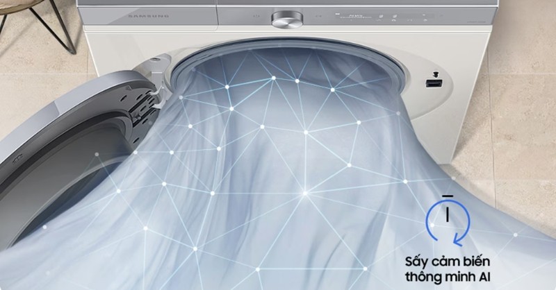 Máy sấy quần áo Samsung sấy cảm biến thông minh AI Dry