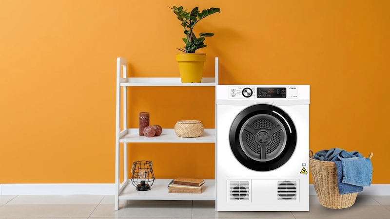 Máy Sấy Thông Hơi AQUA AQH-V700F gam màu trắng thanh lịch