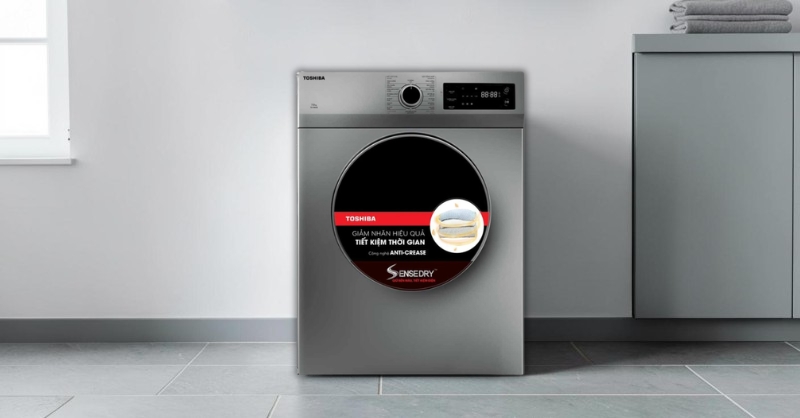Máy Sấy Thông Hơi Toshiba TD-H80SEV(SK) thiết kế tối giản, hiện đại