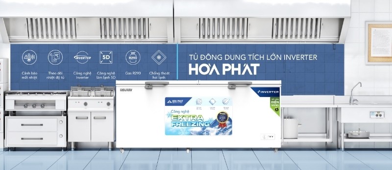 Tủ đông Hòa Phát Inverter 783 lít HPF AD8783 tiết kiệm điện