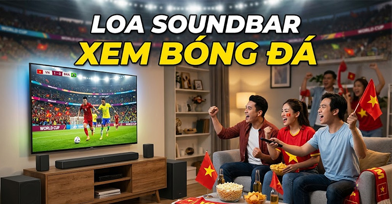 Loa soundbar phù hợp xem bóng đá World Cup