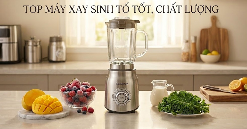 Top 10 máy xay sinh tố tốt, được nhiều người tin dùng 